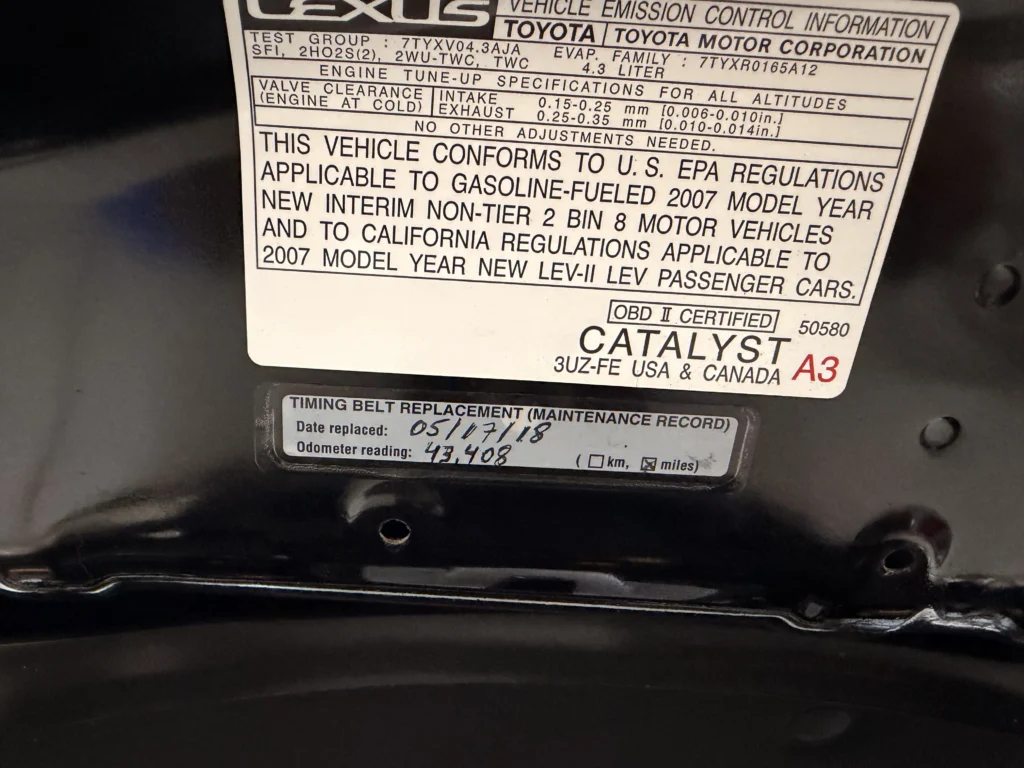 2007 Lexus SC 430
